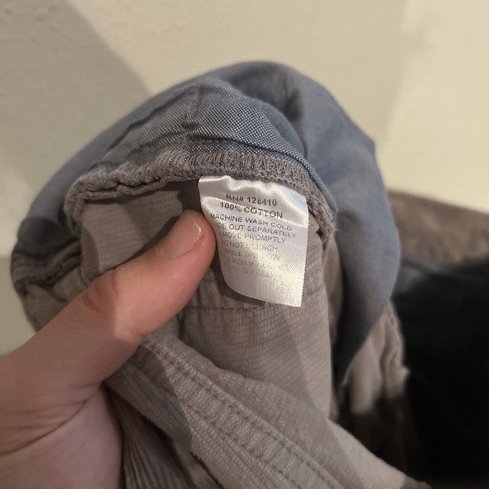 Sid Mashburn Mens Size 31 31x29 Gray Corduroy Pants Chinos - Picture 6 of 9